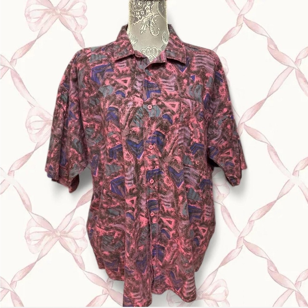 Vintage graffiti men’s dress shirt